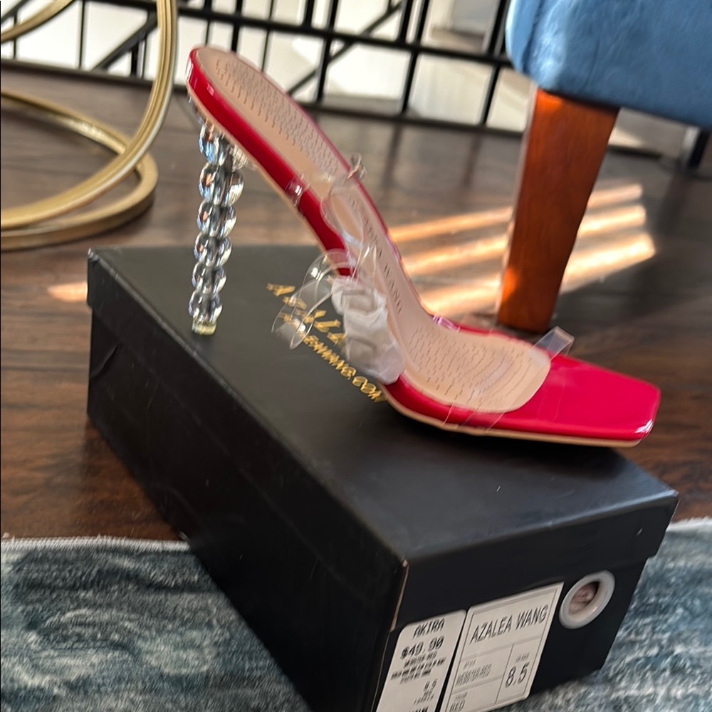 Red High Heel Sandals